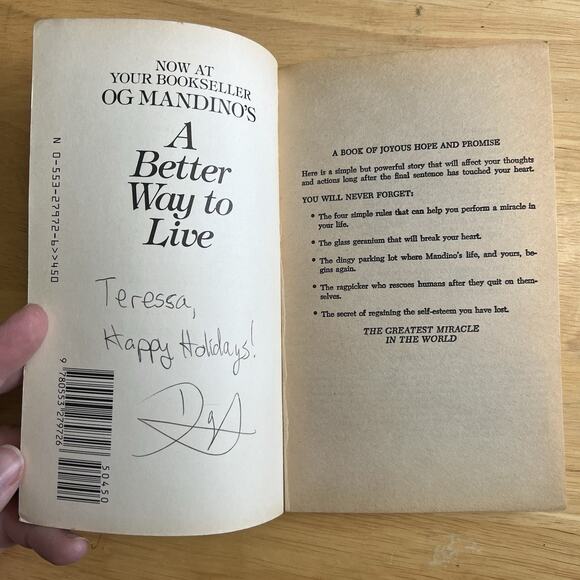 The Greatest Miracle in the World By Og Mandino Vintage 1977 Paperback - Picture 2 of 7